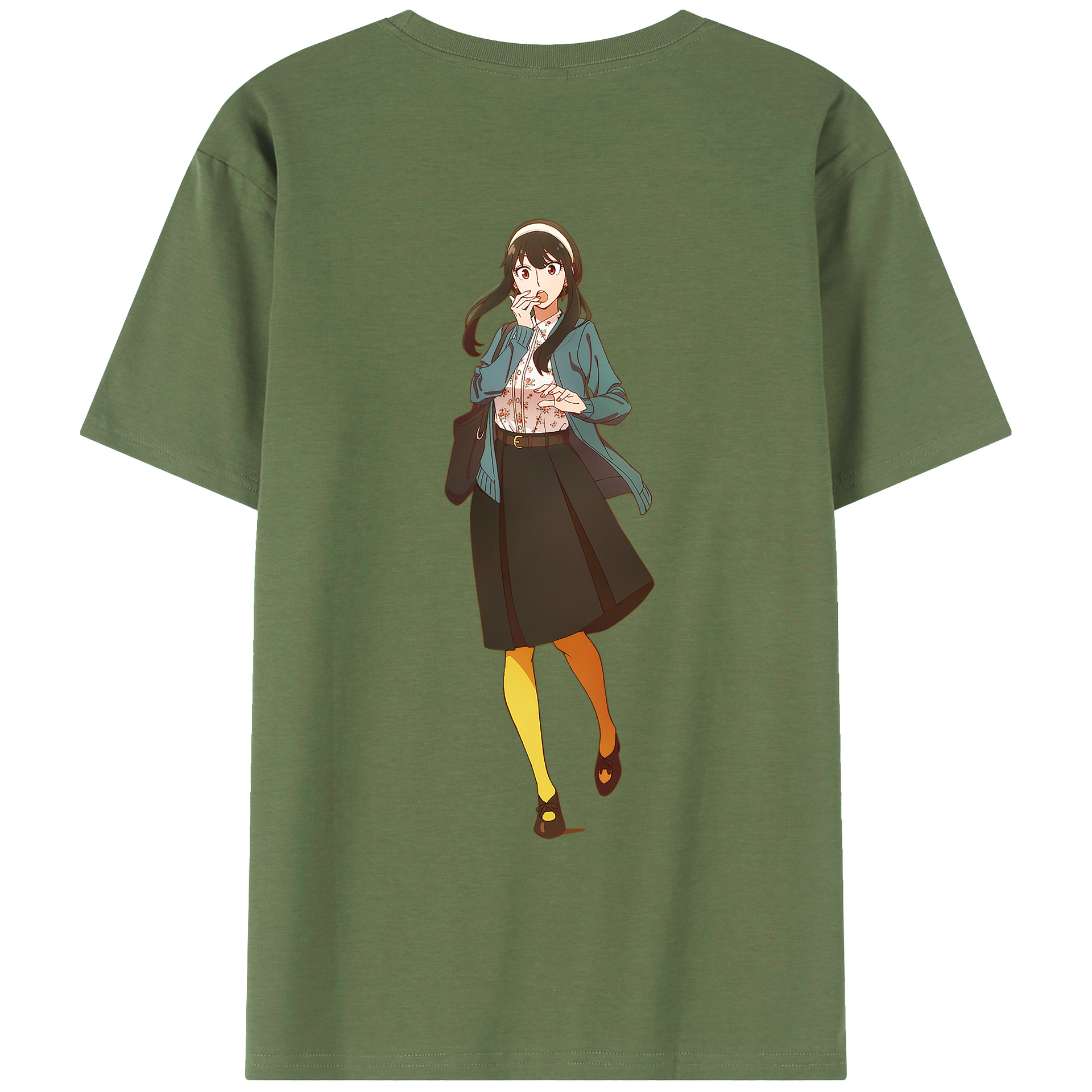 （画像用） SPY×FAMILY间谍家家酒 綿100％ メンズ半袖Tシャツ（バックプリント） 通気性